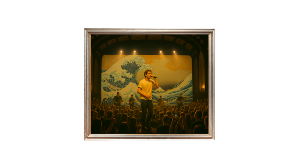 "Dua Lipa en performance visuelle – extrait du concert immersif Vibes dédié à l’artiste"