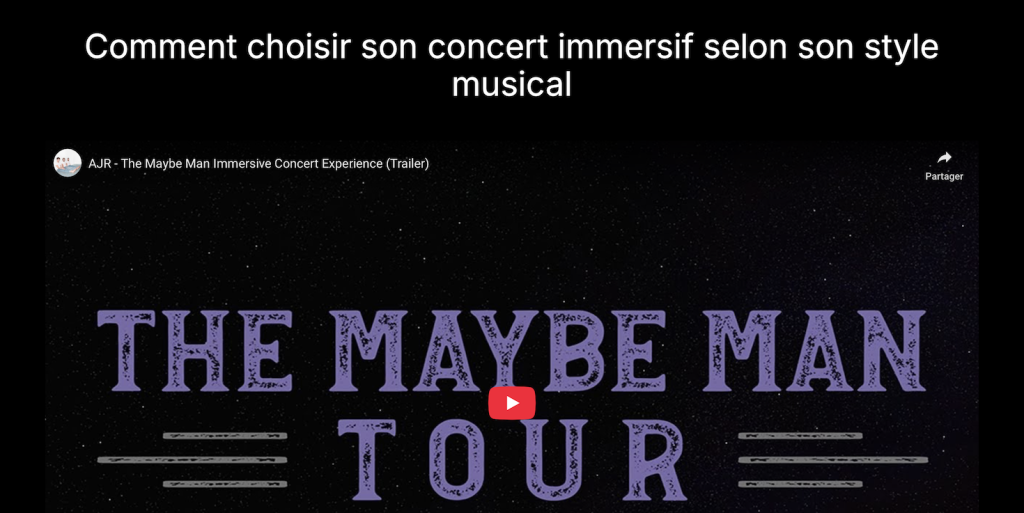 Ambiance lumineuse lors d’un concert immersif – blog concerts immersifs en France